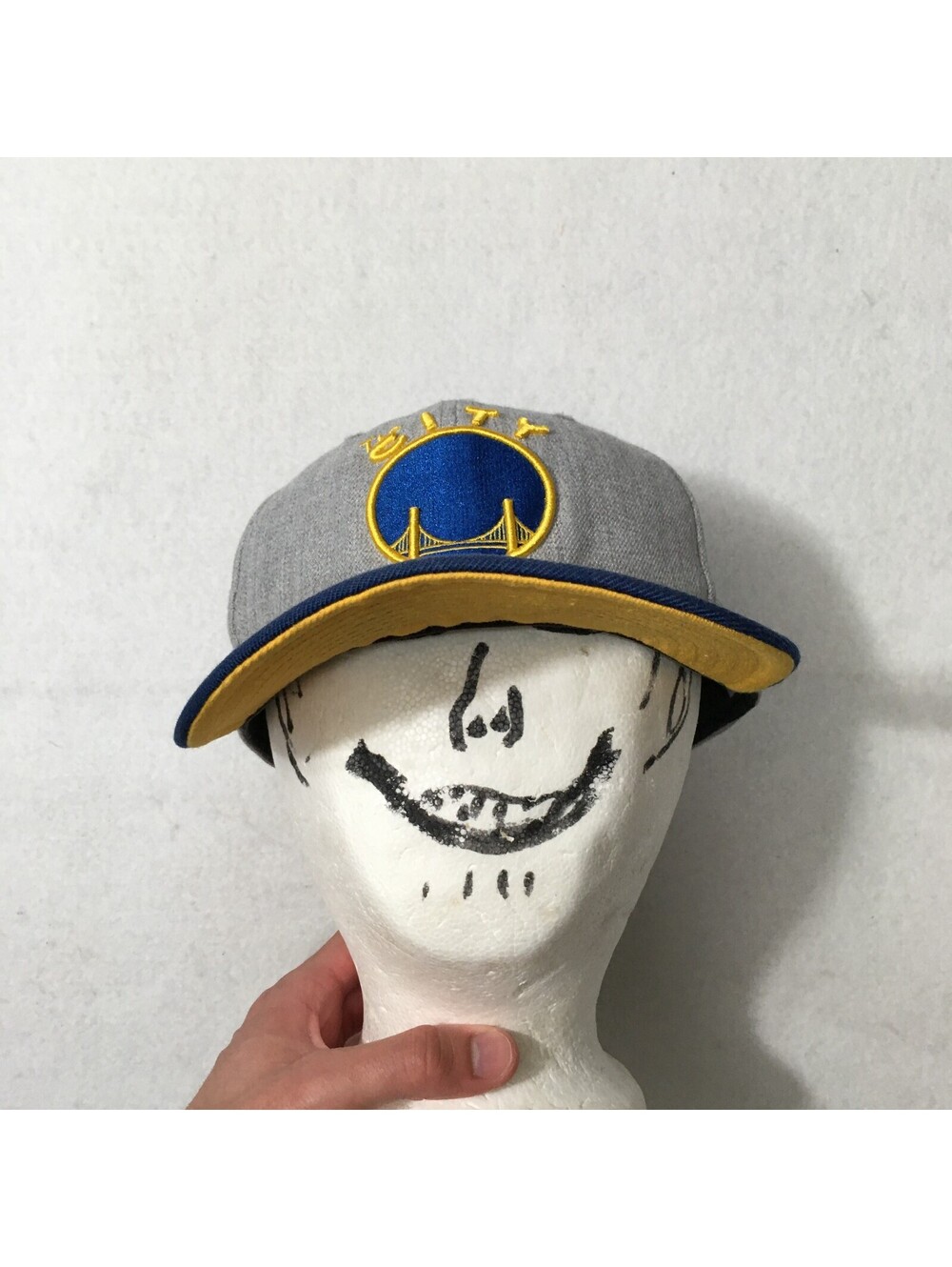 Golden State Warriors Hat Cap Blue gray Snap Back NBA The City New Era 9Fifty